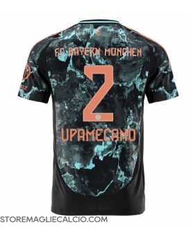 Bayern Munich Dayot Upamecano #2 Maglia Gara Trasferta Repliche 2024-25